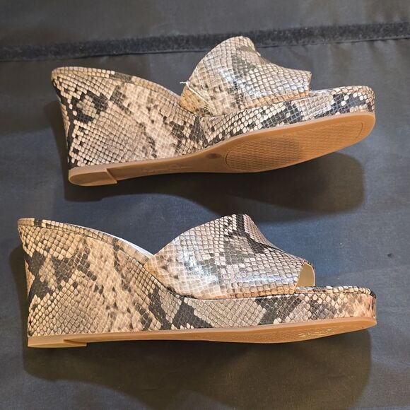 BRAND NEW JESSICA SIMPSON WOMEN'S SNAKESKIN SLIDE SANDALS G1 - Picture 13 of 15